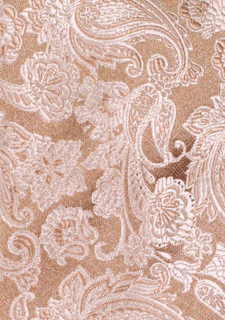 XL Tie in Gold Paisley Design