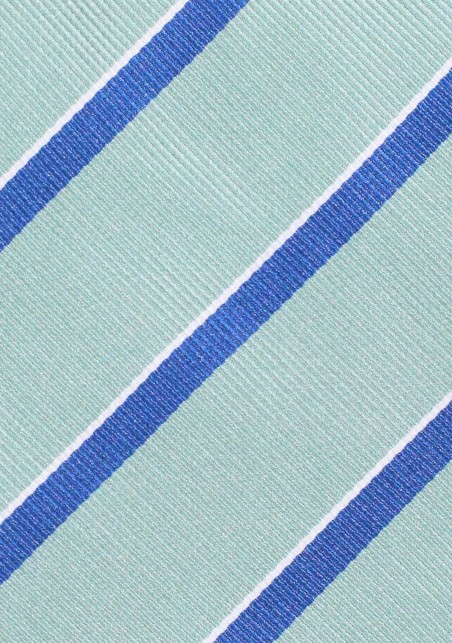 Extra Long Sage Green Repp Striped Tie