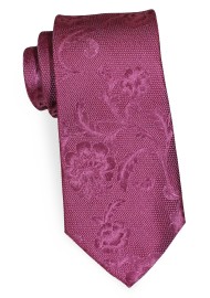 Matte XL Floral Necktie in Lilac