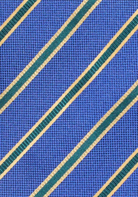 XL Length Striped Necktie | Extra Long Tie in Navy, Black, Gold Stripe
