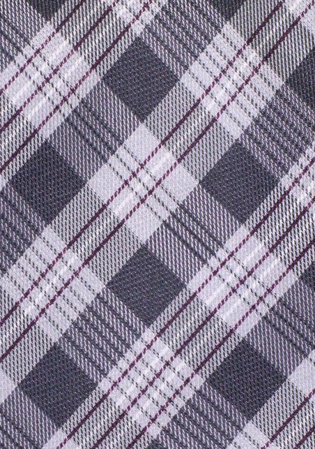 Black and Silver Checkered Tie in XXL