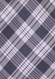 Black and Silver Checkered Tie in XXL