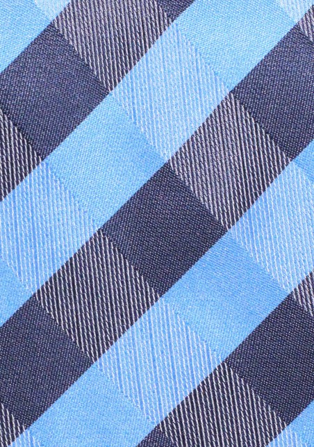 Blue Plaid Tie | Plaid Necktie in Light Blue, Royal Blue, Navy