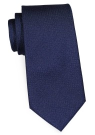 XL Midnight Navy Blue Matte Woven Tie - Extra Long Tie