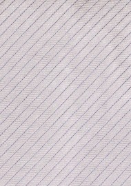 Dressy Silver Colored Tie with Thin Pencil Stripes