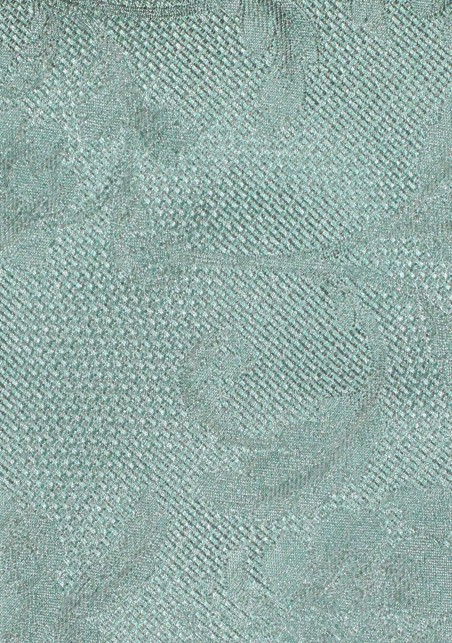 Matte Finish Floral Tie in Willow Green