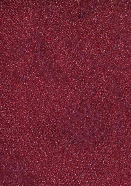 Matte Floral Extra Long Tie in Wine