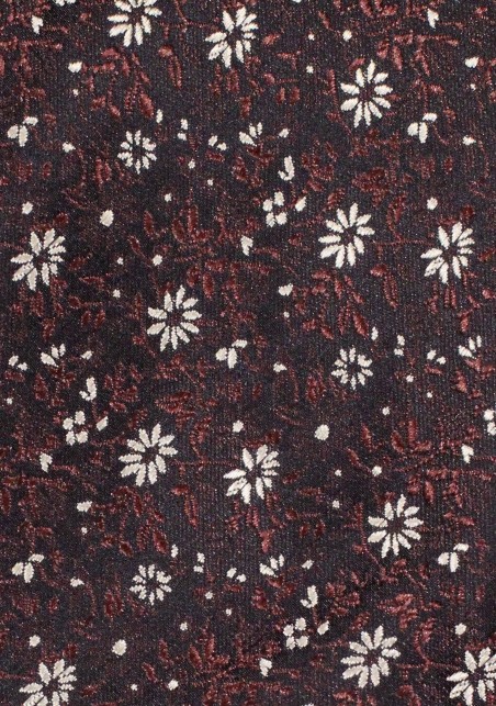 Flora Tie in Chocolate Brown and Gold