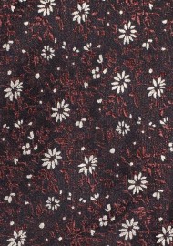 Flora Tie in Chocolate Brown and Gold
