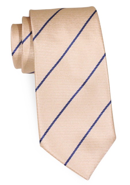Golden Wheat Striped Necktie in XL