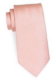 Peach Sorbet Pencil Striped Tie in Matte Finish
