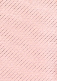 Peach Sorbet Pencil Striped Tie in Matte Finish