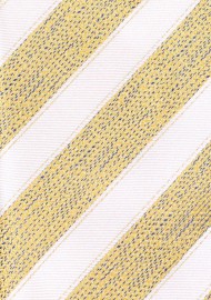 Woven Striped Tie in Matte Finish in Butterscotch
