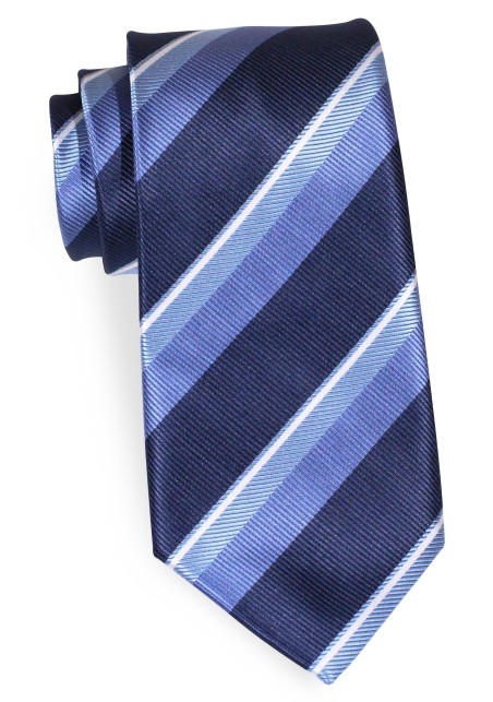 Blue Striped Regimental Necktie