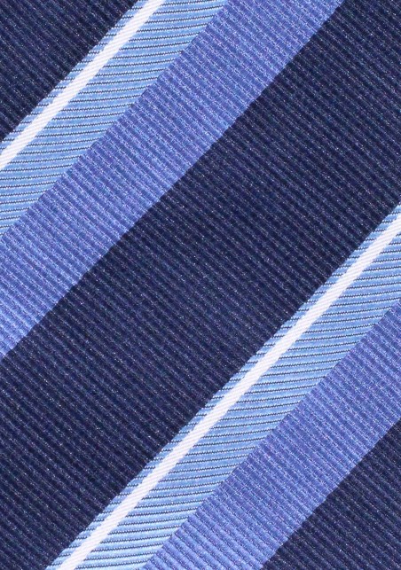 Blue Striped Regimental Necktie
