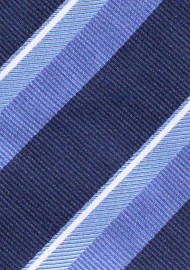 Blue Striped Regimental Necktie
