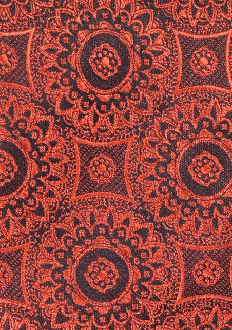 Cinnamon Medallion Necktie in XL Length