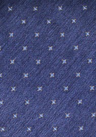 Navy Blue XL Mens Tie in Matte Woven Texture