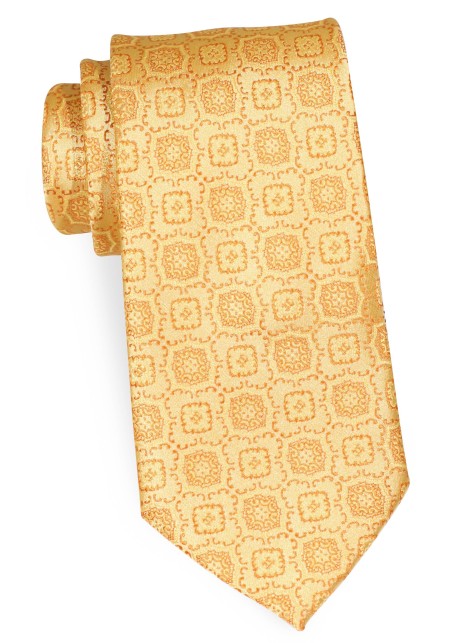Golden Medallion Necktie in XL Length