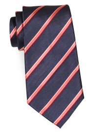 Charcoal Striped Extra Long Tie