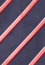 Charcoal Striped Extra Long Tie