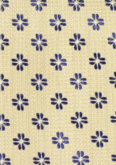 Extra Long Spring Yellow Tie in Matte Coarse Weave