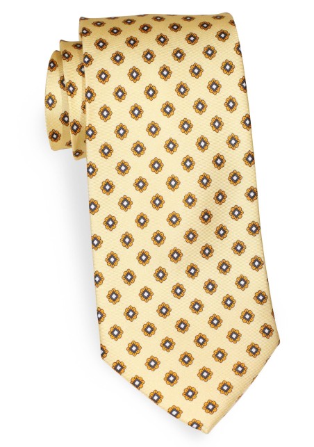 Foulard Silk Necktie in Golden Blonde
