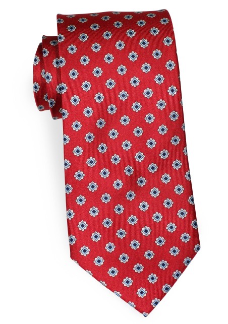 Wine Red Silk Tie in Luxury Silk in XL Length