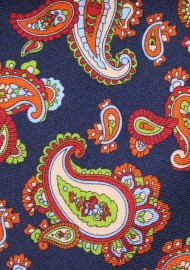 Big and Tall Mens Tie in Luxury Paisley Print