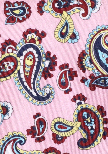 Paisley Bow Tie in Pastel Pink