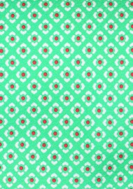 Graphic Print Silk Bowtie in Kelly Green