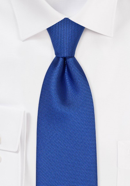 Bright Marine Blue Tie in Matte Finish