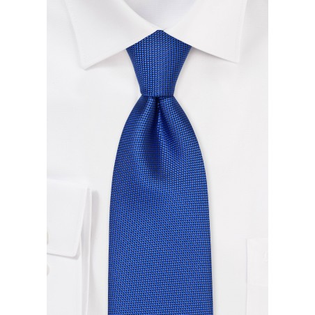 Bright Marine Blue Tie in Matte Finish