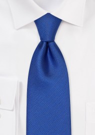 Bright Marine Blue Tie in Matte Finish