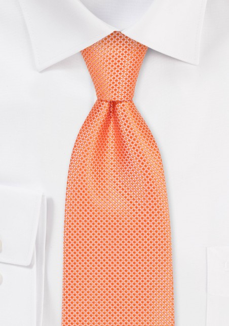 Tangerine Orange Neck Tie
