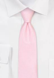 Light Pastel Pink Skinny Tie