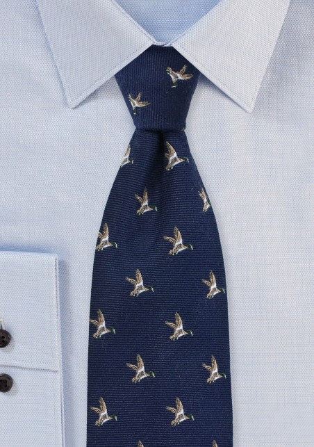 Countrymen Collection Flying Ducks in Navy