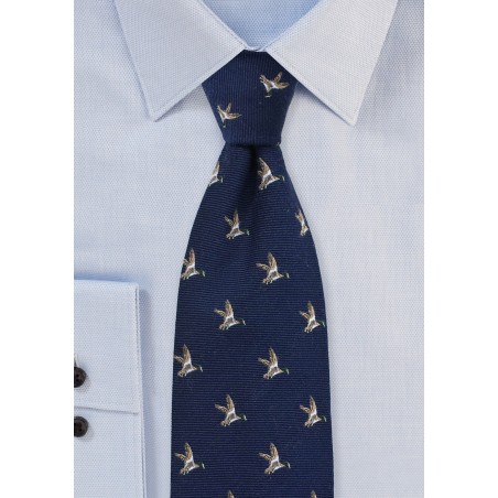 Countrymen Collection Flying Ducks in Navy