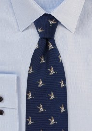 Countrymen Collection Flying Ducks in Navy