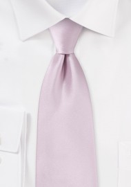 Soft Lilac Hued Mens Tie in XL Size