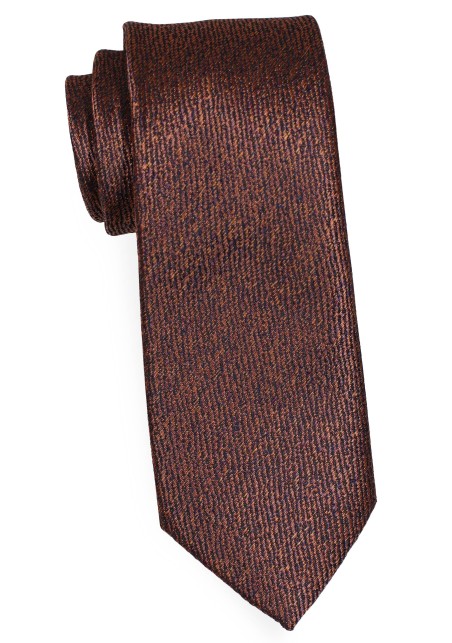 Skinny Designer Tie in Espresso Brown