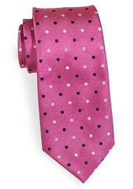 Polka Dot Tie in Lilac Rose