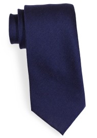 Wool Woven Necktie in Nightfall Blue