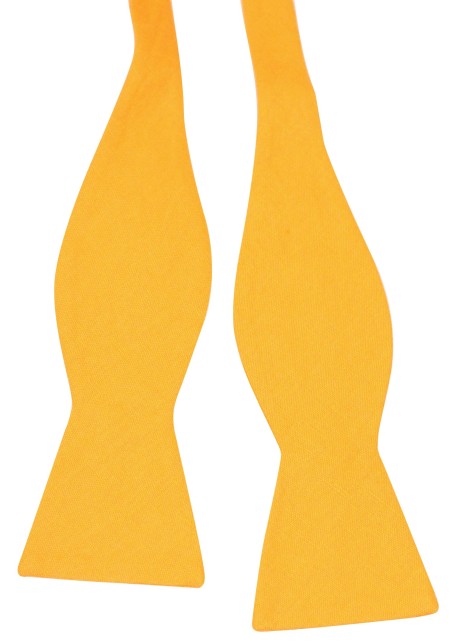 Marigold Linen Bow Tie Self Tied