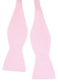 Blush Color Linen Bowtie in Self-Tie Style