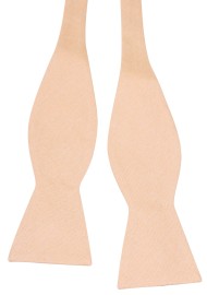 Golden Linen Bowtie Self-Tie