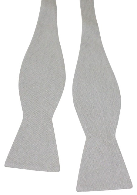 Moss Green Linen Bow Tie in Self-tie Cut