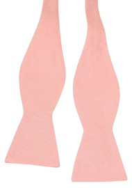 Champagne Rose Self-Tie Bow Tie in Linen