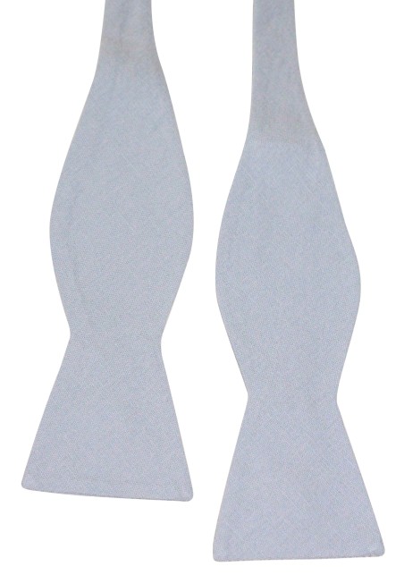 Moody Blue Linen Bow Tie in Self-Tie Style