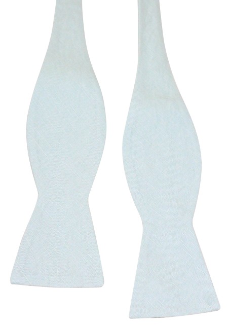 Agave Colored Self Tied Mens Bowtie in Linen